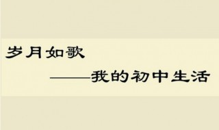 我的初中生活作文600字 我的初中生活作文600字初二