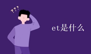 et是什么（ET是什么格式文档）