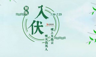 三伏是什么意思 三九三伏是什么意思