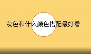 灰色和什么颜色搭配最好看 灰色和什么颜色搭配最好看装修图片