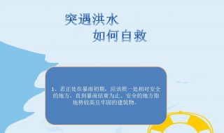 发生洪灾如何避险与自救 发生洪灾如何避险与自救作文