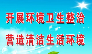 环境卫生日宣传内容（环境卫生宣传活动）