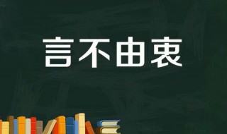 言不由衷的故事和含义简短（言不由衷的解释）