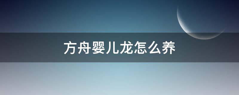 方舟婴儿龙怎么养 方舟怎么养龙宝宝