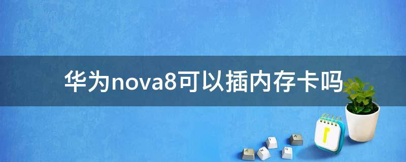 华为nova8可以插内存卡吗（华为nova8能插内存卡吗）
