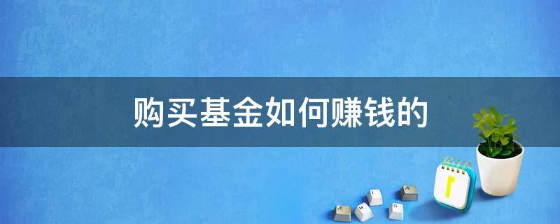 购买基金如何赚钱的（购买基金怎么赚钱）