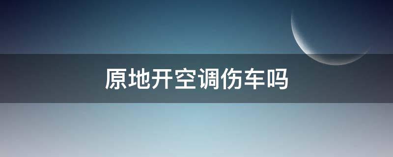 原地开空调伤车吗 新能源车原地开空调伤车吗