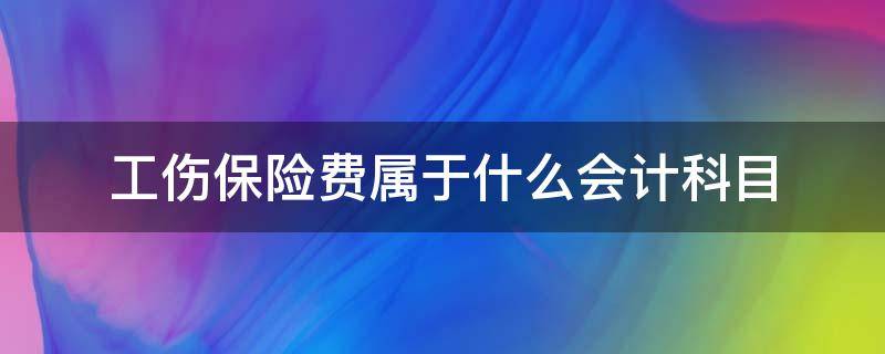 工伤保险费属于什么会计科目（工伤保险费计入什么科目）