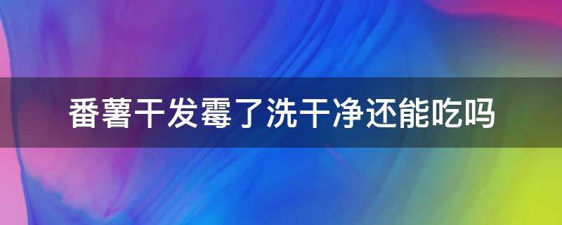 番薯干发霉了洗干净还能吃吗 番薯干有点发霉洗可以吃吗?