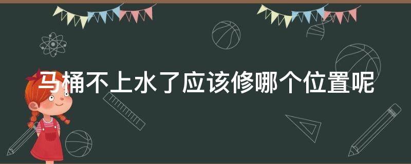 马桶不上水了应该修哪个位置呢 马桶不上水了,应该修哪个位置呢