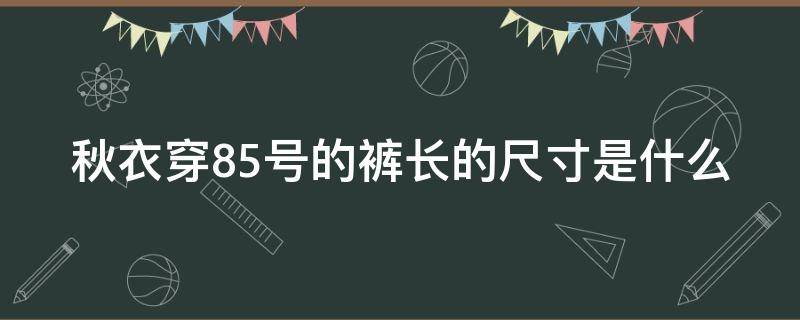 秋衣穿85号的裤长的尺寸是什么（秋衣穿85号的裤长的尺寸是什么意思）