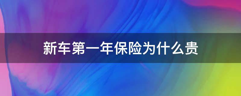 新车第一年保险为什么贵 汽车保险第一年为什么贵