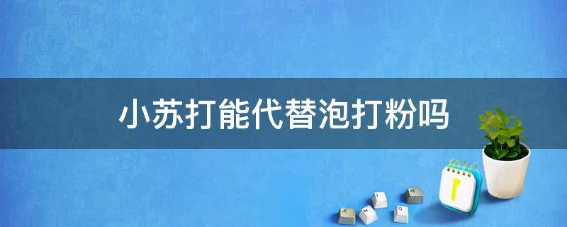 小苏打能代替泡打粉吗 小苏打可以代替泡打粉吗