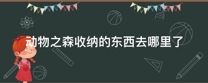 动物之森收纳的东西去哪里了 动物之森收纳的东西在哪里