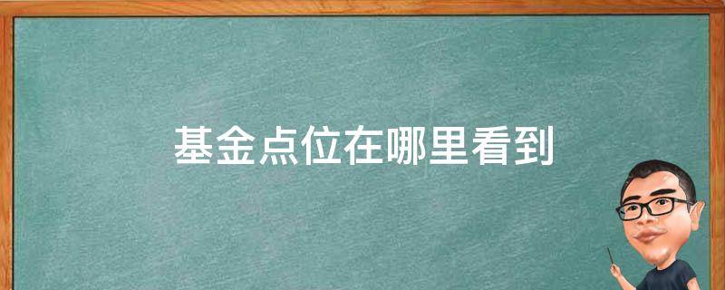 基金点位在哪里看到 基金 点位