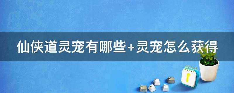 仙侠道灵宠有哪些 仙侠道灵宠有哪些名字