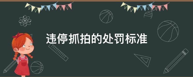 违停抓拍的处罚标准 违停抓拍的处罚标准失效