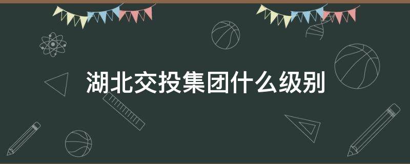 湖北交投集团什么级别 湖北交投集团董事长什么级别