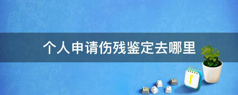 个人申请伤残鉴定去哪里（个人申请伤残鉴定在哪里做）