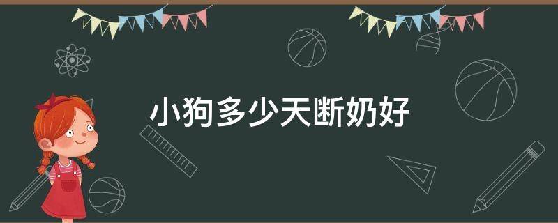 小狗多少天断奶好 小狗多少天能断奶