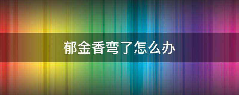 郁金香弯了怎么办 郁金香 弯了