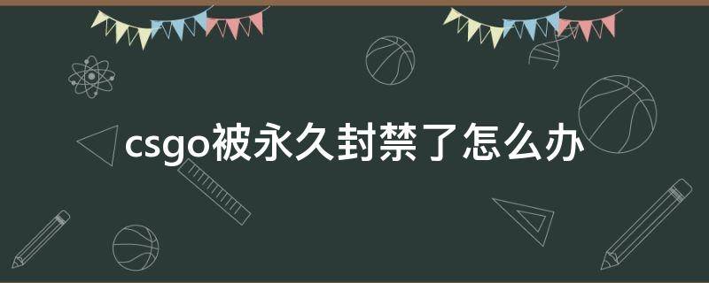 csgo被永久封禁了怎么办（csgo莫名其妙被永久封禁）