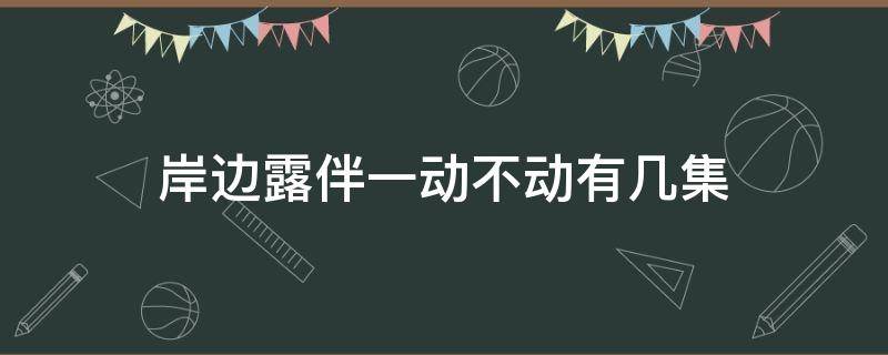 岸边露伴一动不动有几集 岸边露伴一动不动最后一集