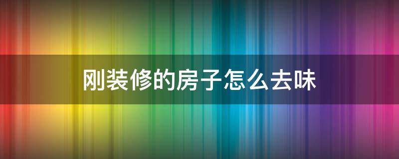 刚装修的房子怎么去味（房屋装修完怎么去味）