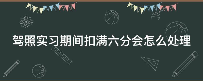 驾照实习期间扣满六分会怎么处理