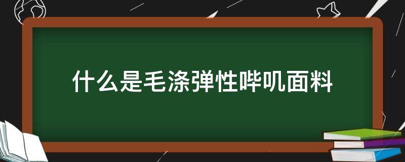 什么是毛涤弹性哔叽面料（纯毛哔叽面料）