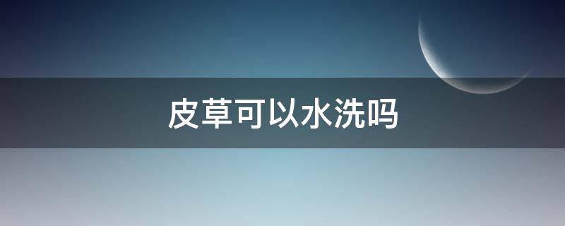 皮草可以水洗吗（皮草可以用清水洗吗）