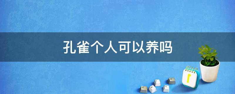 孔雀个人可以养吗（孔雀个人能养吗）