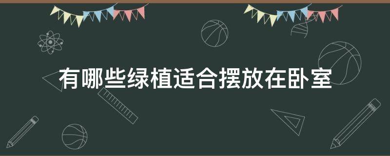 有哪些绿植适合摆放在卧室（适合摆放在卧室的绿植）