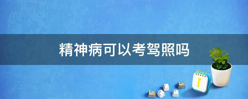 精神病可以考驾照吗（精神病可以考驾照吗视频）