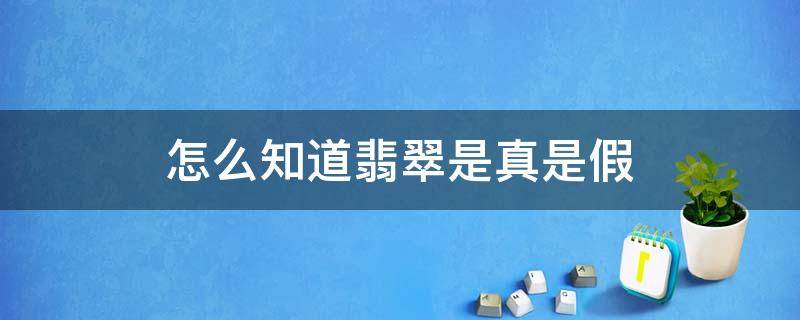 怎么知道翡翠是真是假（翡翠怎样知道是真是假?）