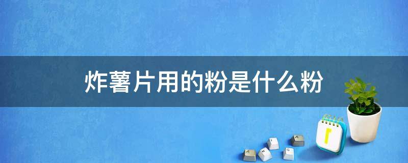 炸薯片用的粉是什么粉 薯片上的粉叫什么粉