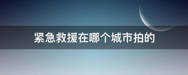 紧急救援在哪个城市拍的（紧急救援的拍摄地点）