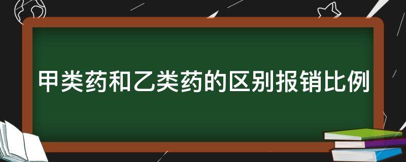 甲类药和乙类药的区别报销比例 甲类药和乙类药的区别报销比例居民医保