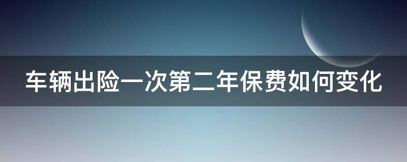 车辆出险一次第二年保费如何变化 车子出险一次第二年保费会增加多少