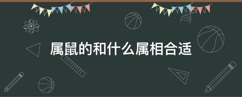 属鼠的和什么属相合适（属鼠的和什么属相最配）