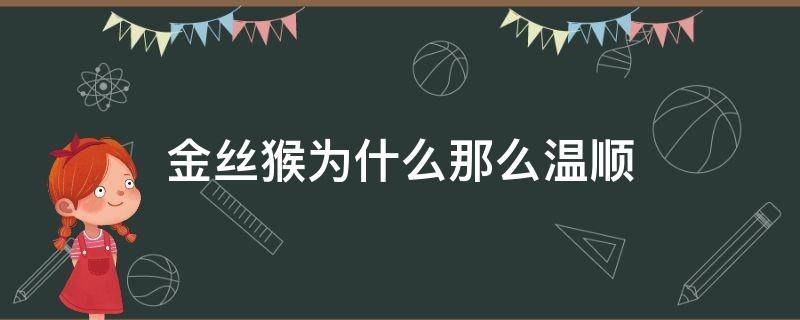 金丝猴为什么那么温顺 金丝猴为什么这么温顺