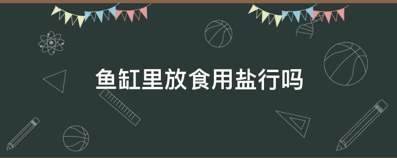 鱼缸里放食用盐行吗（鱼缸里放点食用盐行不行）