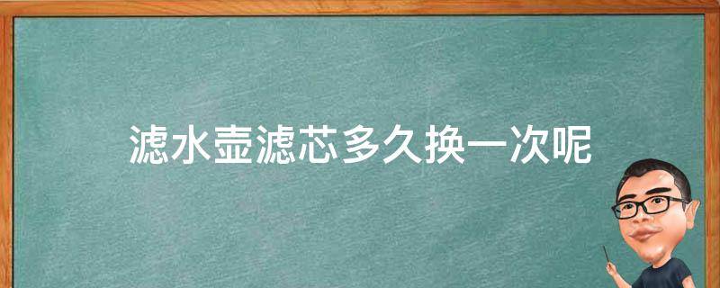 滤水壶滤芯多久换一次呢（滤水壶的滤芯多久换一次）