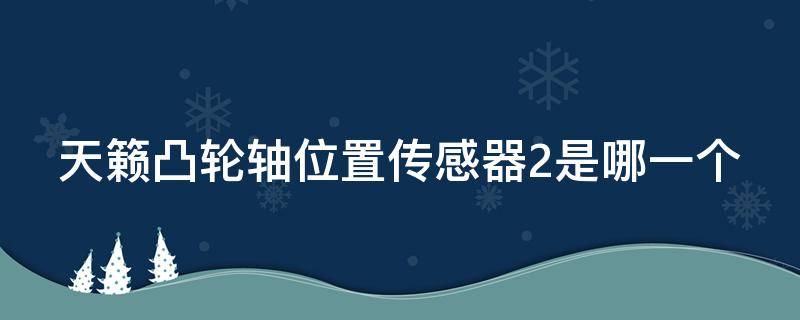 天籁凸轮轴位置传感器2是哪一个 天籁凸轮轴传感器坏了的症状