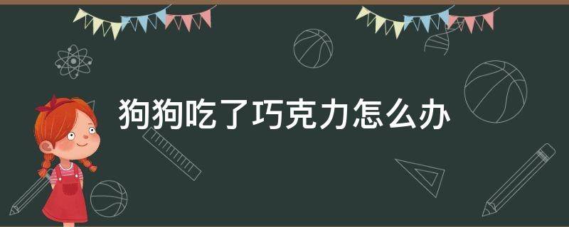 狗狗吃了巧克力怎么办 狗狗吃了一点点巧克力怎么办