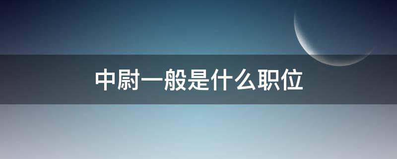 中尉一般是什么职位（中尉相当于现在的什么职位）
