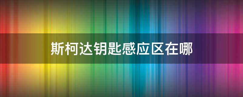 斯柯达钥匙感应区在哪 斯柯达一键启动钥匙感应区在哪