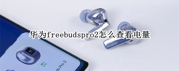 华为freebudspro2怎么查看电量（怎么看华为freebuds2的电量）