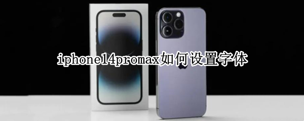 iphone14promax如何设置字体（iphone11pro max怎么设置字体）