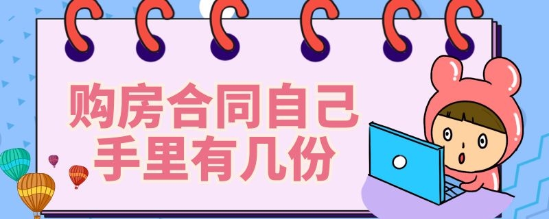 购房合同自己手里有几份（购房合同业主手里拿几份）